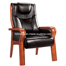 Genuine Leather Wooden Conference Chair (FOH-F10)